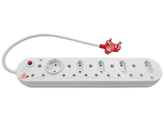 Surge Protected Multi Plug 5x16A 5x5A 0 5m Cord